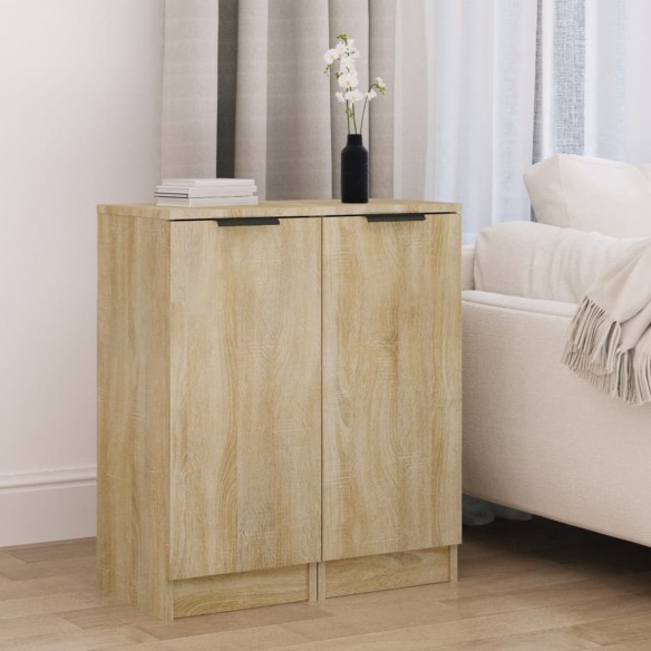 Buffets 2 pcs Chêne Sonoma 30x30x70 cm 