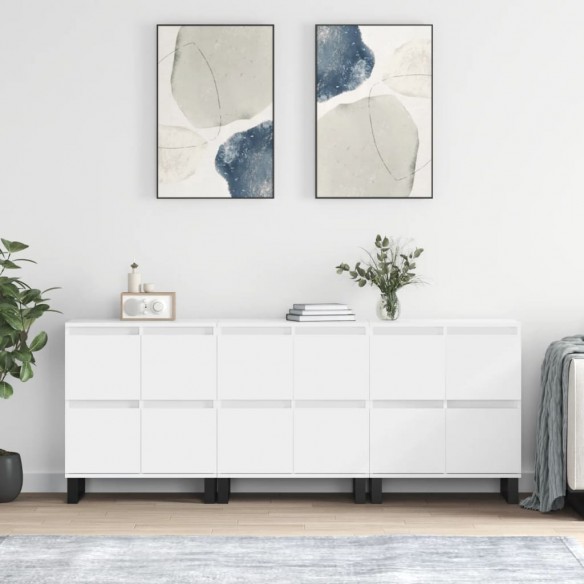 Buffets 3 pcs Blanc 