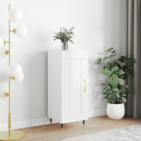 Buffet Blanc brillant 34,5x34x90 cm 