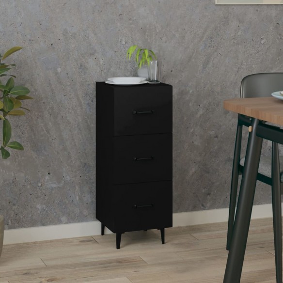 Buffet Noir 34,5x34x90 cm 