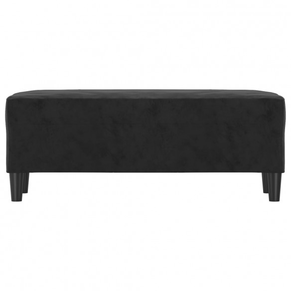 Banc Noir 100x35x41 cm Velours Banc Noir 100x35x41 cm Velours