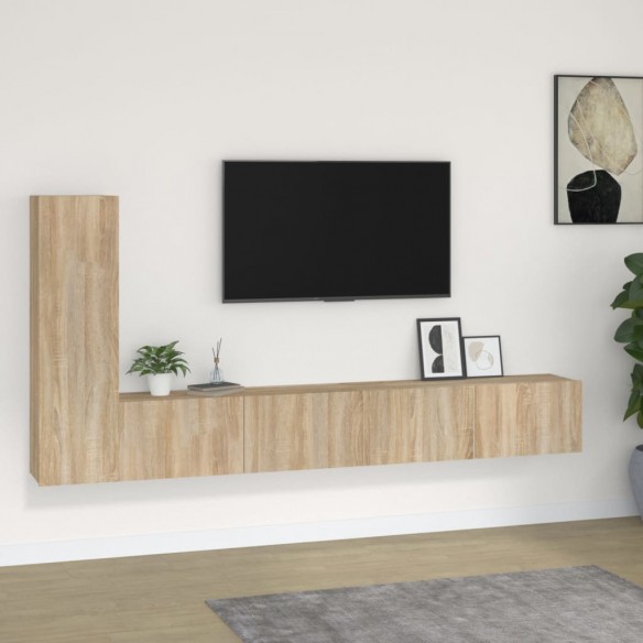 Ensemble de meubles TV 3 pcs Chêne sonoma 