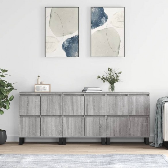 Buffets 3 pcs Sonoma gris 