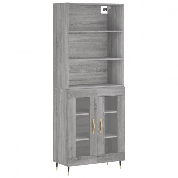 Buffet haut Sonoma gris 69,5x34x180 cm 