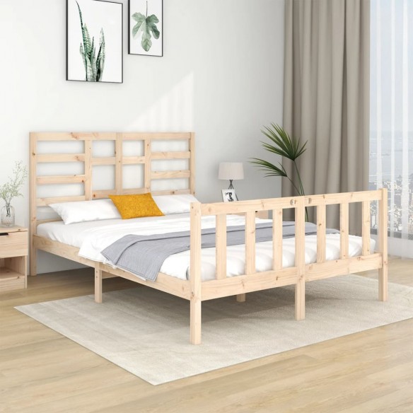 Lit bois massif 120x190 cm petit double