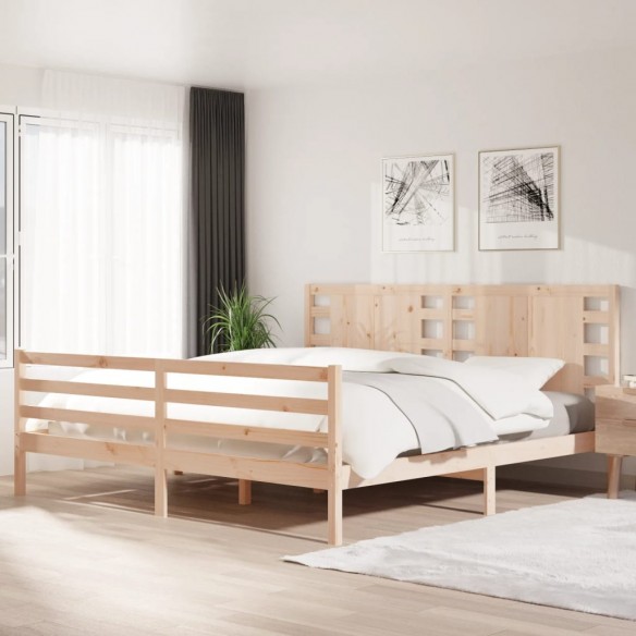Lit Bois de pin massif 200x200 cm