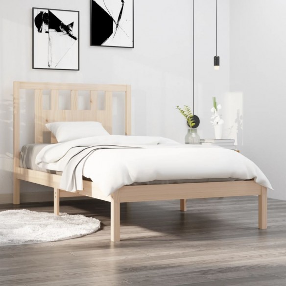 Lit Bois de pin massif 100x200 cm