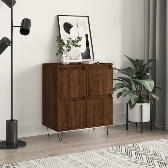 Buffet Chêne marron 60x35x70 cm 