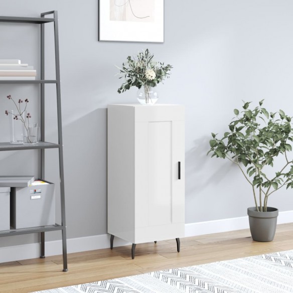 Buffet Blanc brillant 34,5x34x90 cm 
