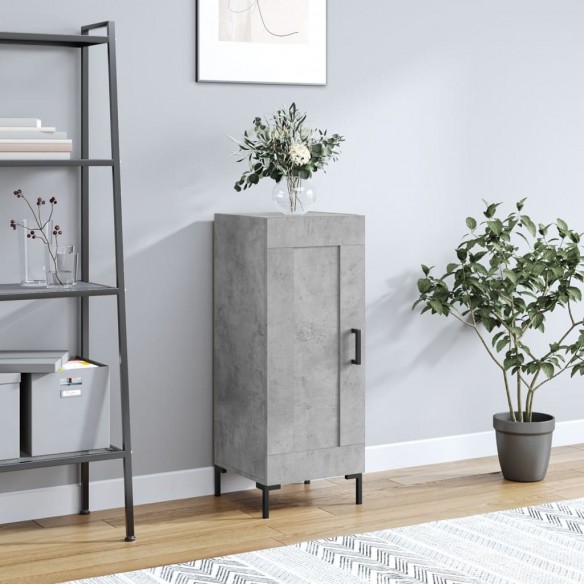 Buffet Gris béton 34,5x34x90 cm 