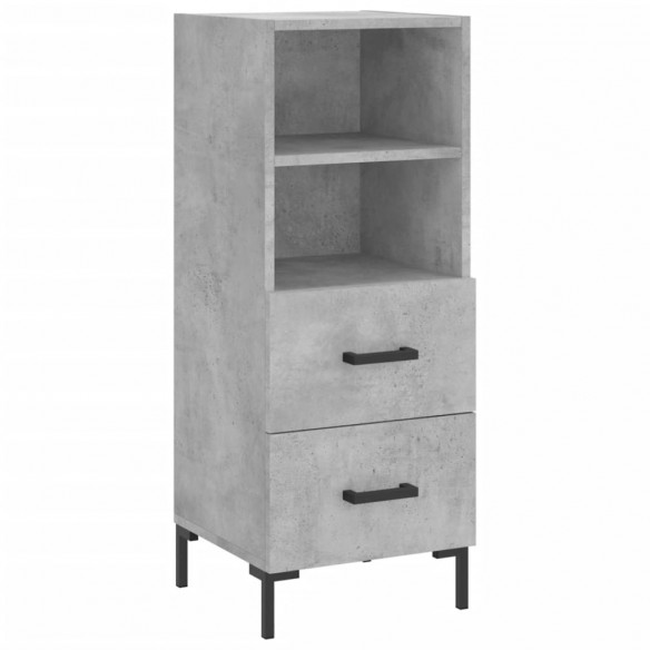 Buffet Gris béton 34,5x34x90 cm 