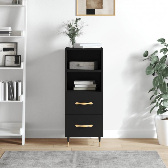Buffet Noir 34,5x34x90 cm 