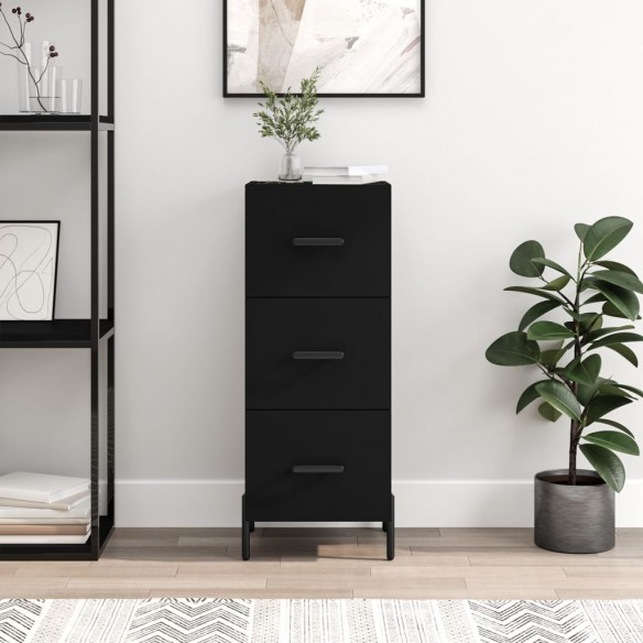 Buffet Noir 34,5x34x90 cm 