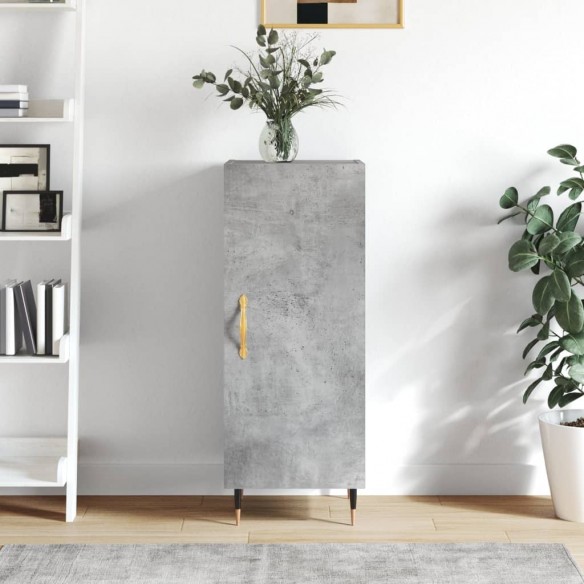 Buffet Gris béton 34,5x34x90 cm 