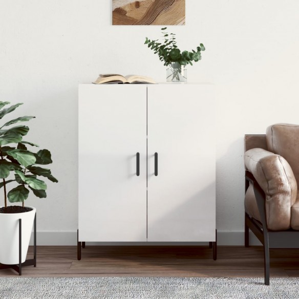 Buffet Blanc brillant 69,5x34x90 cm 