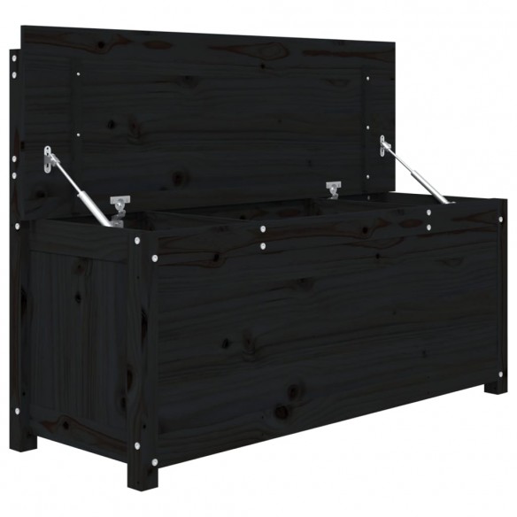 Banc Noir 110x41x76,5 cm Bois de pin massif Banc Noir 110x41x76,5 cm Bois de pin massif