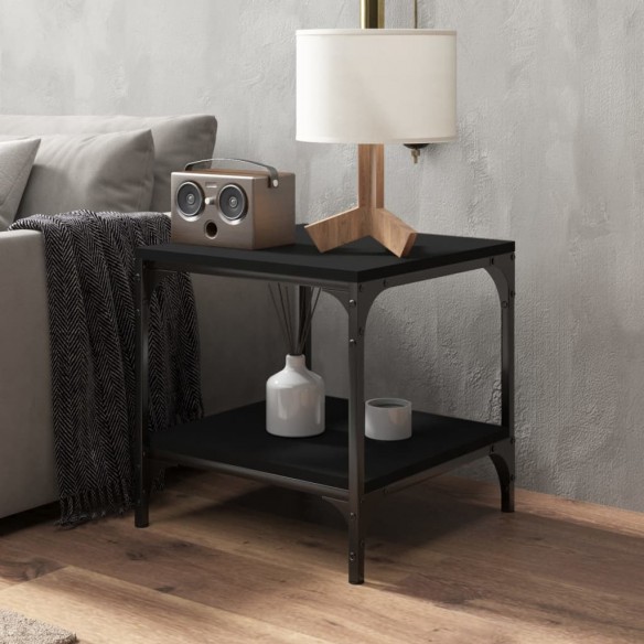 Tables d'appoint 2 pcs Noir 40x40x40 cm  Tables d'appoint 2 pcs Noir 40x40x40 cm