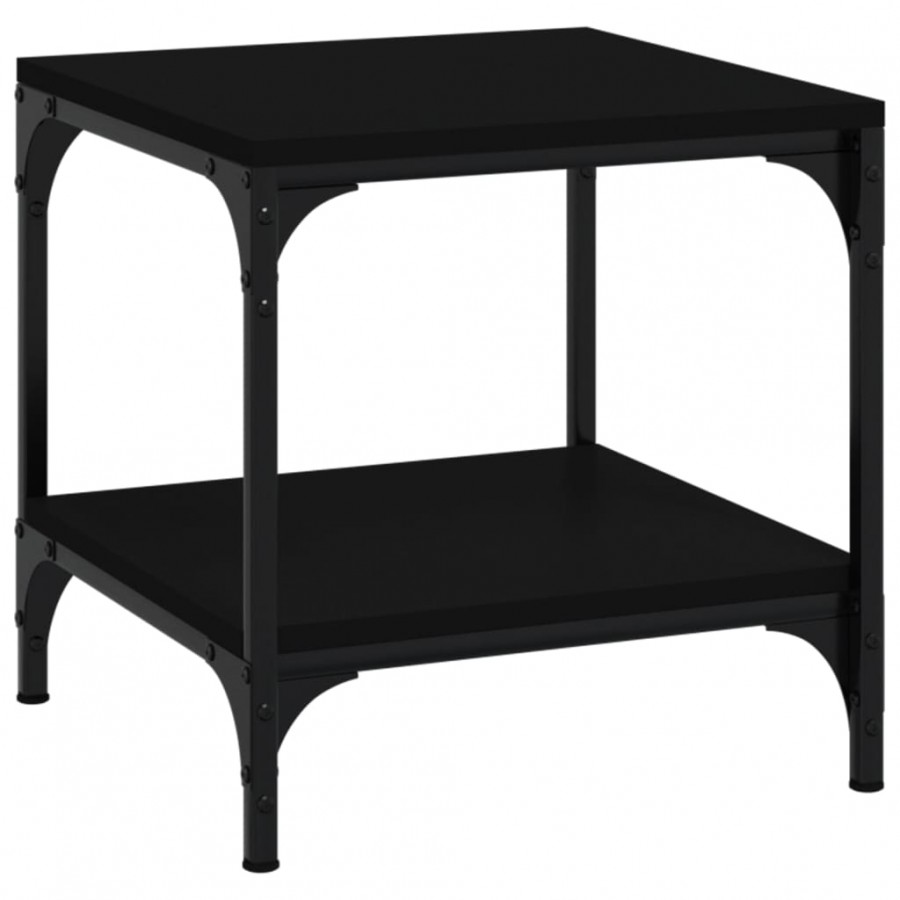 Tables d'appoint 2 pcs Noir 40x40x40 cm