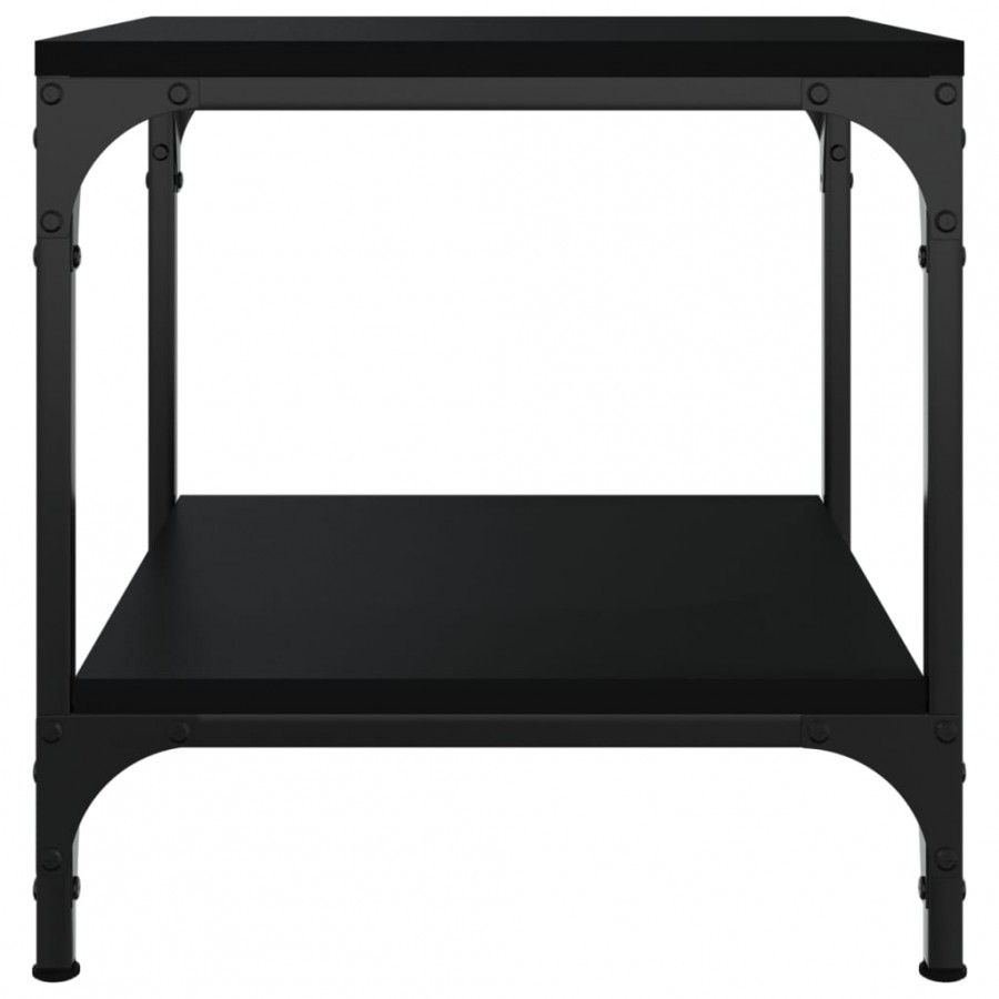 Tables d'appoint 2 pcs Noir 40x40x40 cm