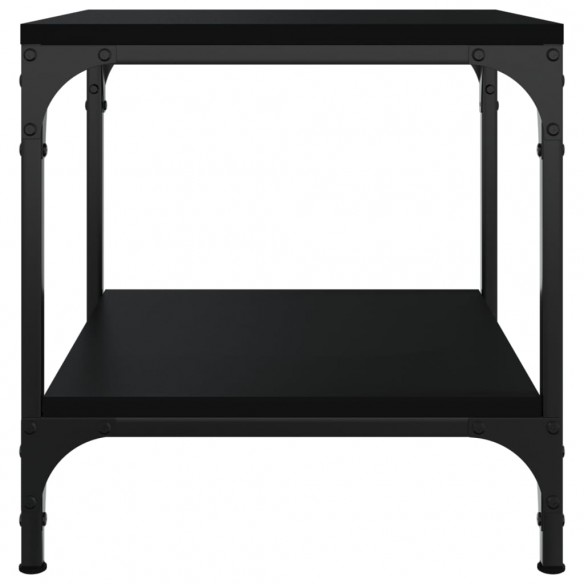 Tables d'appoint 2 pcs Noir 40x40x40 cm  Tables d'appoint 2 pcs Noir 40x40x40 cm