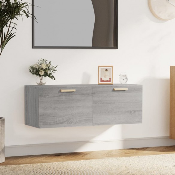 Armoire murale Sonoma gris 100x36,5x35 cm 