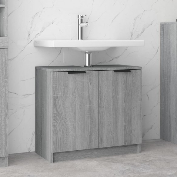 Armoire de bain Sonoma gris 64,5x33,5x59 cm 