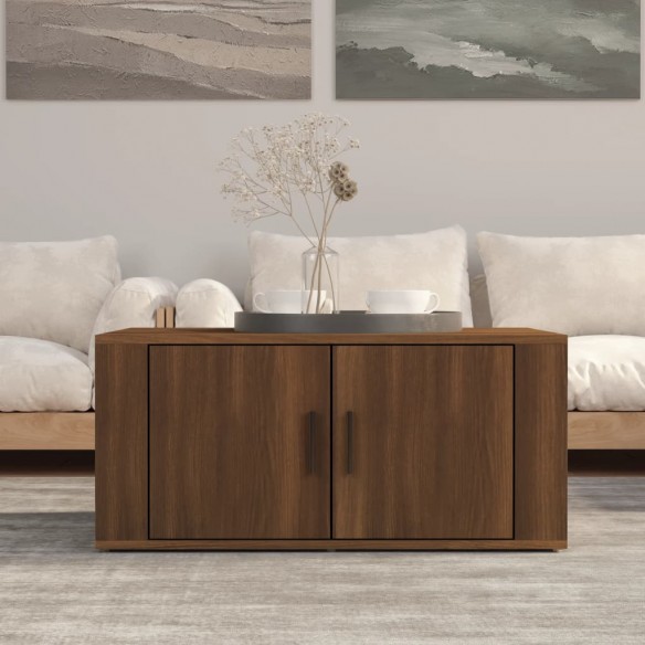 Table basse Chêne marron 80x50x36 cm 