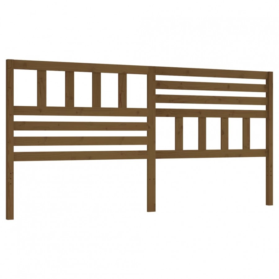 Tête de lit Marron miel 186x4x100 cm Bois massif de pin