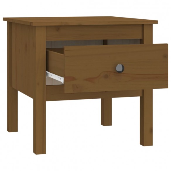 Table d'appoint Marron miel 50x50x49 cm Bois massif de pin Table d'appoint Marron miel 50x50x49 cm Bois massif de pin