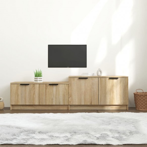 Meuble TV Chêne sonoma 158,5x36x45 cm 