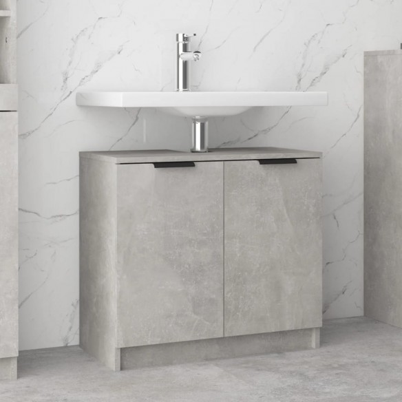 Armoire de bain Gris béton 64,5x33,5x59 cm 