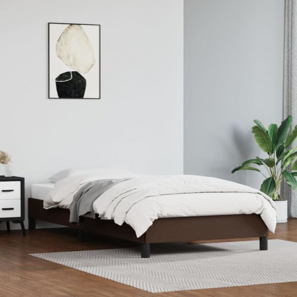 Lit Marron 80x200 cm Similicuir