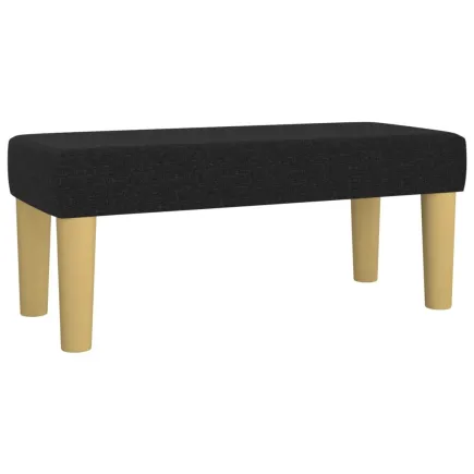 Banc Noir 70x30x30 cm Tissu 2