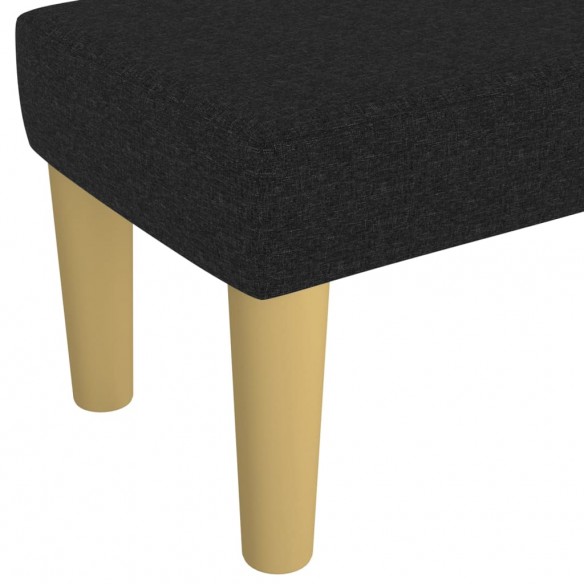Banc Noir 70x30x30 cm Tissu Banc Noir 70x30x30 cm Tissu