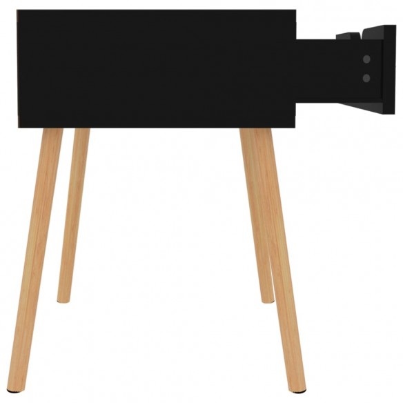 Tables de chevet 2 pcs Noir brillant 40x40x56 cm Aggloméré