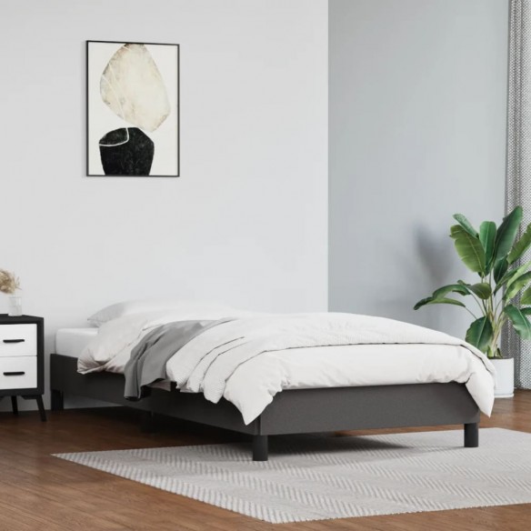 Lit Gris 100x200 cm Similicuir