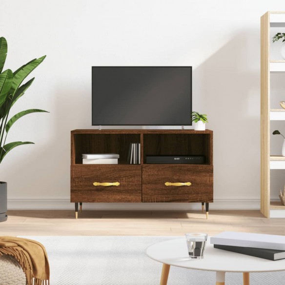 Meuble TV Chêne marron 80x36x50 cm 