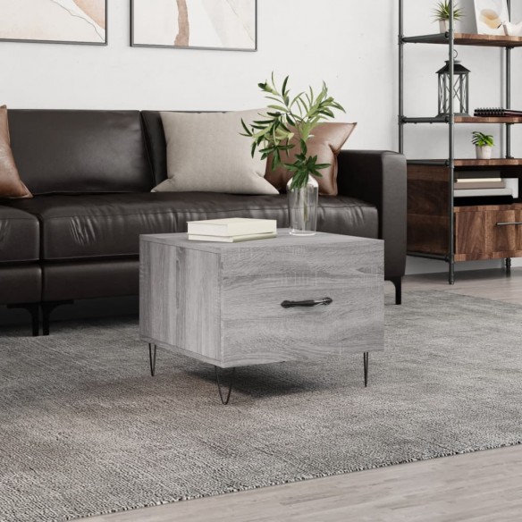 Table basse Sonoma gris 50x50x40 cm 