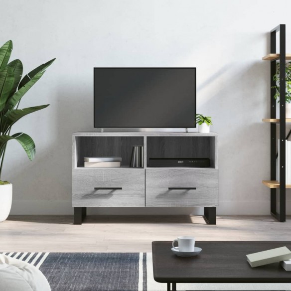 Meuble TV Sonoma gris 80x36x50 cm 