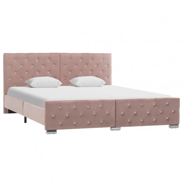 Lit Rose Velours 160x200 cm