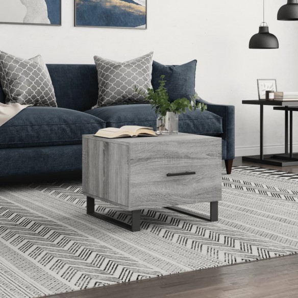 Table basse Sonoma gris 50x50x40 cm 