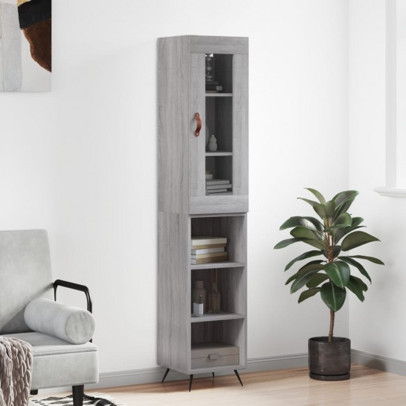 Buffet haut Sonoma gris 34,5x34x180 cm 
