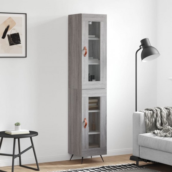Buffet haut Sonoma gris 34,5x34x180 cm 