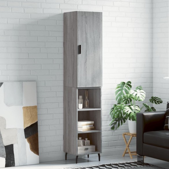 Buffet haut Sonoma gris 34,5x34x180 cm 