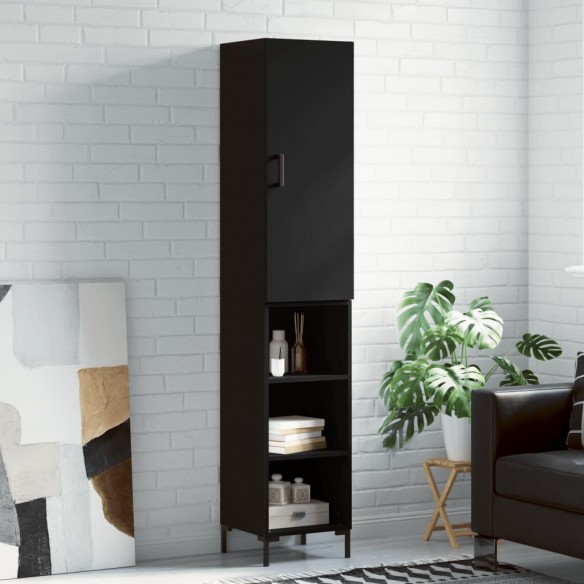 Buffet haut Noir 34,5x34x180 cm 