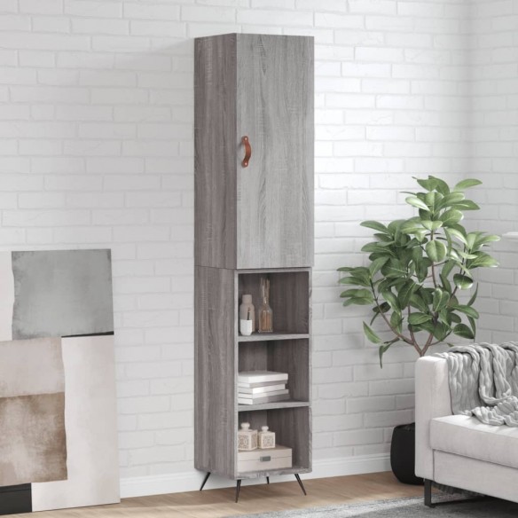 Buffet haut Sonoma gris 34,5x34x180 cm 