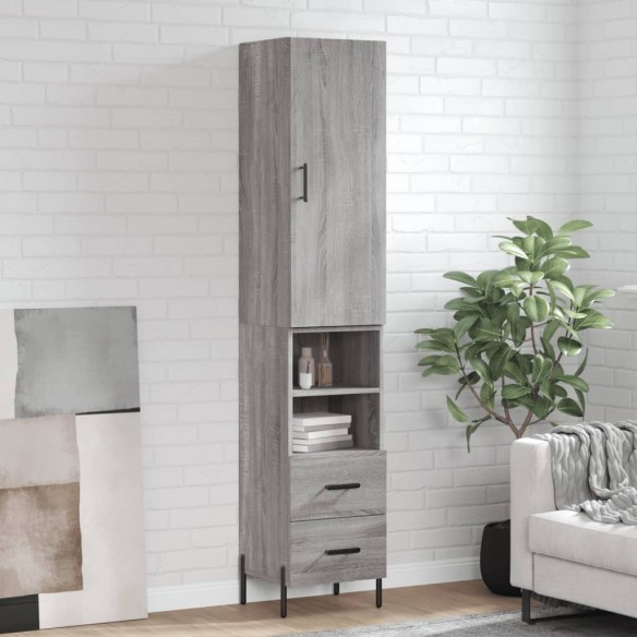 Buffet haut Sonoma gris 34,5x34x180 cm 