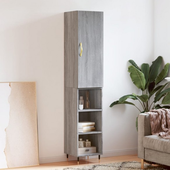 Buffet haut Sonoma gris 34,5x34x180 cm 