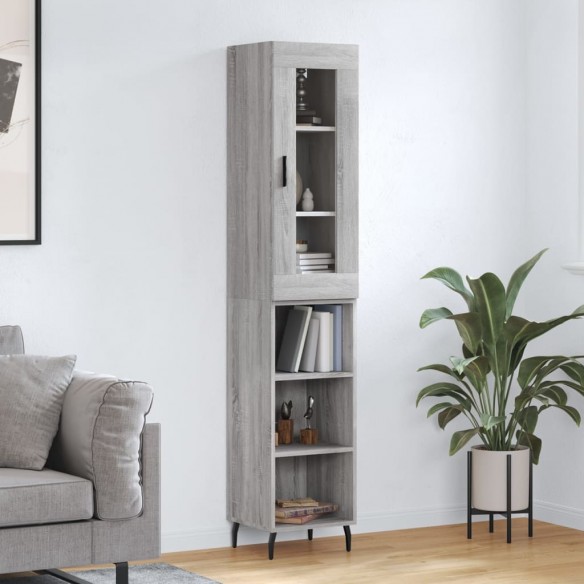 Buffet haut Sonoma gris 34,5x34x180 cm 