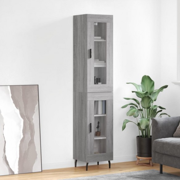 Buffet haut Sonoma gris 34,5x34x180 cm 